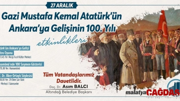 Altındağ'da Atatürk'ün Ankara'ya gelişinin 100. yılı etkinliklerle kutlanacak