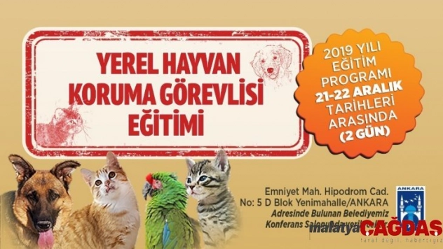 Ankara Büyükşehir'den 'Yerel Hayvan Koruma Görevlisi Eğitimi'