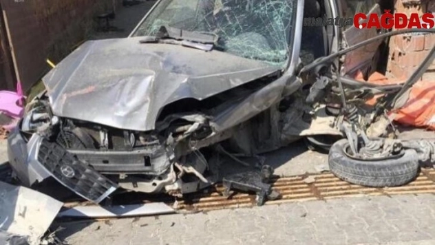 Ankara'da kaza anı güvenlik kamerasında