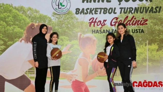 Anne-Çocuk Basketbol Turnuvasında renkli görüntüler yaşandı