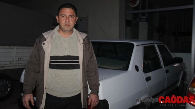 Aracın kaputunu kırıp 40 saniyede akü çaldılar