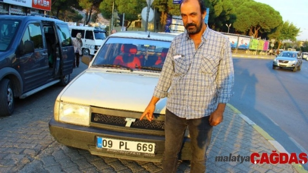 Aracının plakası kopyalanan sürücü yetkililerden yardım istedi