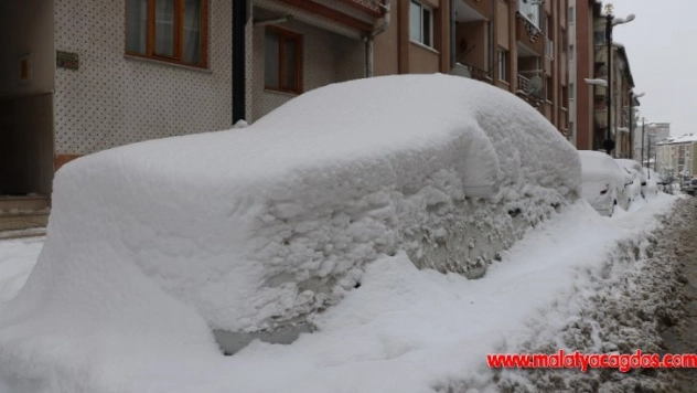 Araçlar karda kayboldu, Kızılırmak dondu