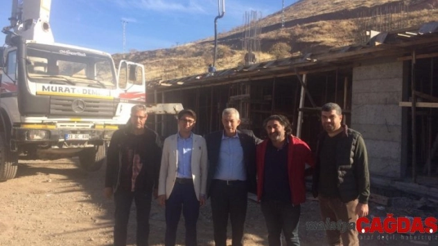 Arapgir Cemevi inşaatında inceleme