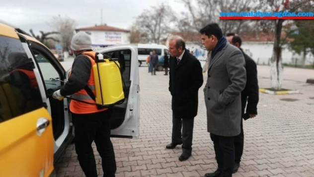 Arguvan'da korona virüs önlemi