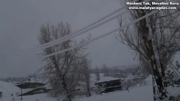 Arıza müdahale ekiplerinin zorlu kar mesaisi