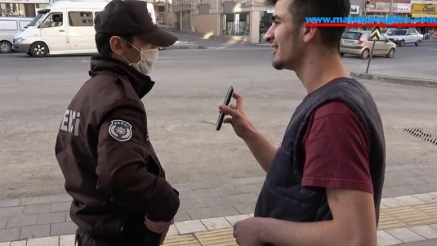 Arkadaşları ihbar etti, bekçi telefonda ikna etti