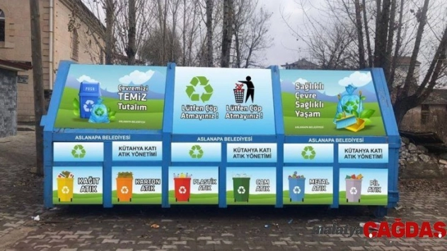 Aslanapa Belediyesi geri dönüşüm merkezi oluşturdu