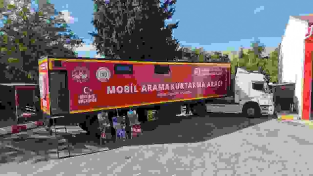 Atıl durumdaki tır dorsesi 'Mobil Arama Kurtarma' aracına dönüştürüldü