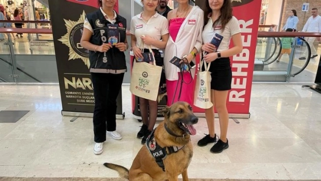 AVM'de narkotik köpeğiyle uyuşturucuyla mücadele