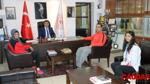 Avrupa İkincisi Taekwondocudan Eskici'ye Ziyaret