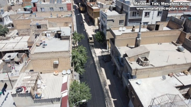 Bağlarbaşı'nda asfaltlama çalışmaları