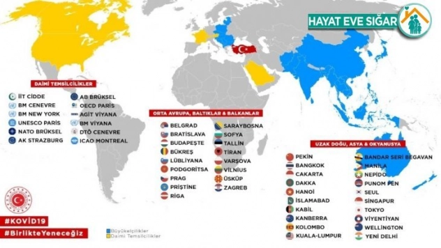 Bakan Çavuşoğlu büyükelçiler ve daimi temsilcilerle görüştü
