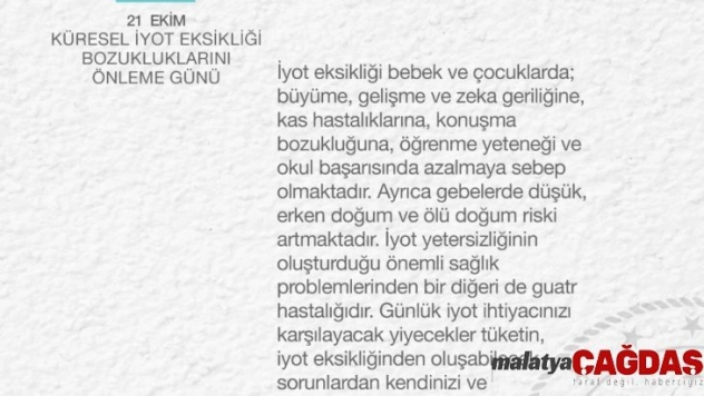 Bakan Koca'dan iyot uyarısı