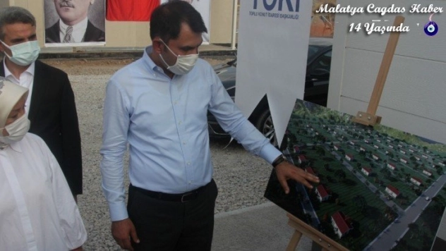 Bakan Kurum, tarımköy konutlarında incelemelerde bulundu