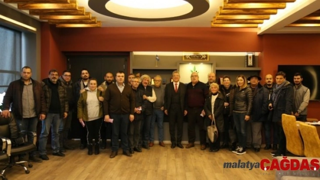 Başkan Arslan, gazetecilerin yeni yılını kutladı