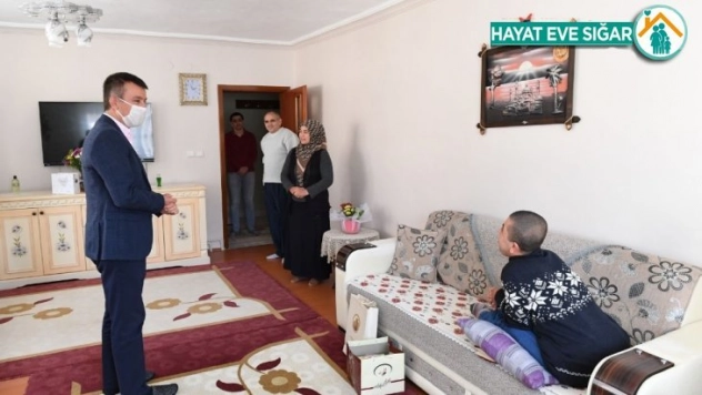 Başkan Balcı, engelli bireyleri evlerinde ziyaret etti