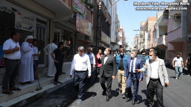 Başkan Canpolat asfalt çalışmalarını inceledi