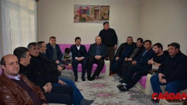 Başkan Çaylı yaralanan askeri baba ocağında  ziyaret etti