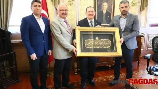 Başkan Çetin'den Eyüp İlçe Kaymakamı Kara'ya ziyaret