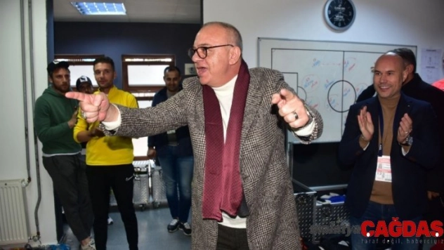 Başkan Ergün'den Manisa FK'lı futbolculara kutlama