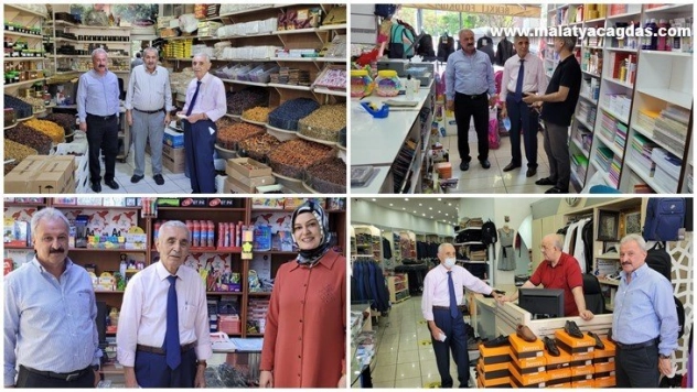 Başkan Evren'den esnaf ziyareti