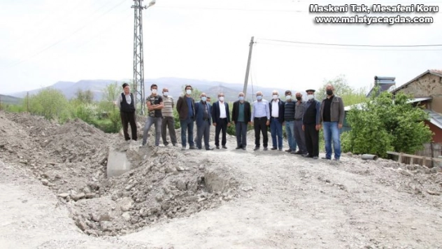 Başkan Güder, Orduzu'daki alt yapı çalışmalarını inceledi