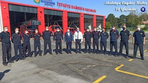 Başkan Gürkan, yeni itfaiye binasını inceledi