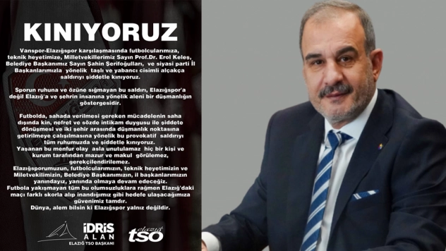 Başkan İdris Alan: Elazığspor'a Yapılan Saldırıya Sert Tepki: 'Kınıyoruz'!