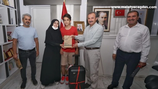 Başkan Kılınç, LGS şampiyonunu makamında ağırladı