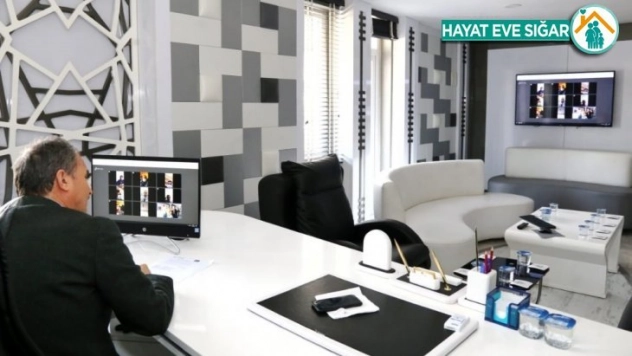 Başkan Kılınç, muhtarlarla telekonferans sistemiyle görüştü