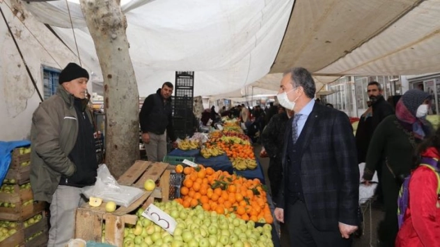 Başkan Kılınç, pazar esnafıyla bir araya geldi