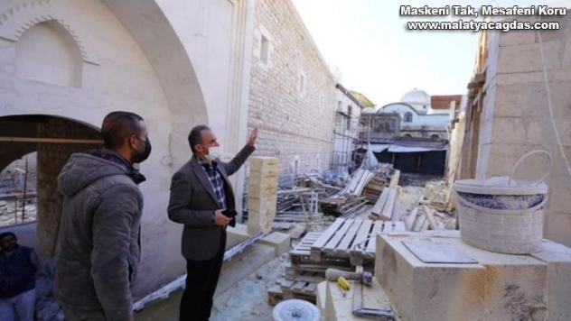 Başkan Kılınç restorasyon çalışmalarını yerinde inceledi
