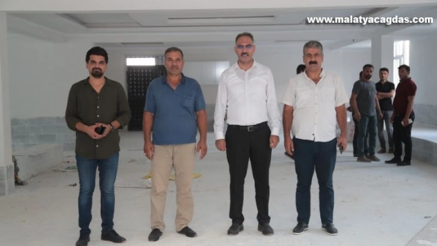 Başkan Kuş  çok amaçlı salonu inceledi