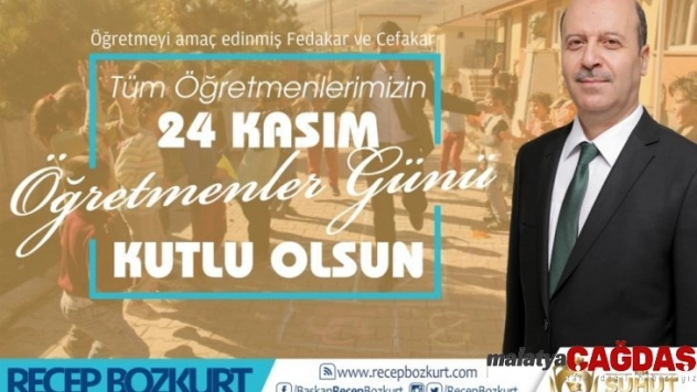 Başkan Recep Bozkurt'tan '24 Kasım Öğretmenler Günü' mesajı