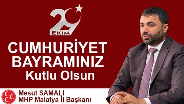 Başkan Samanlı'dan 29 Ekim Cumhuriyet Bayramı