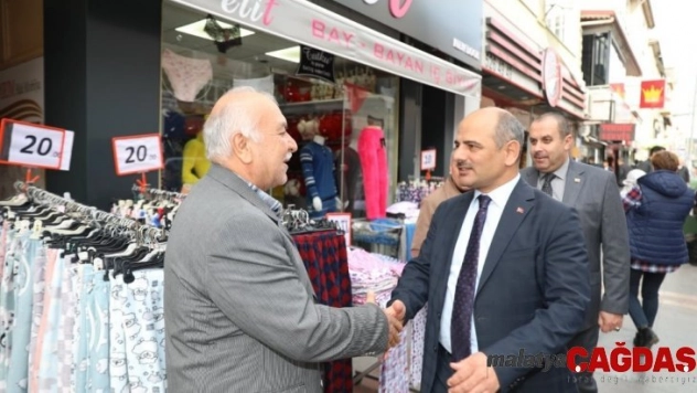 Başkan Söğüt, Ağadere Caddesi esnafıyla buluştu