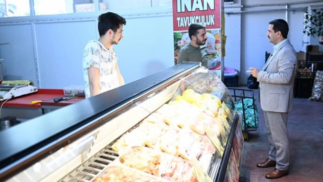 Başkan Taşkın'dan Kasap Pazarı Esnafına Ziyaret