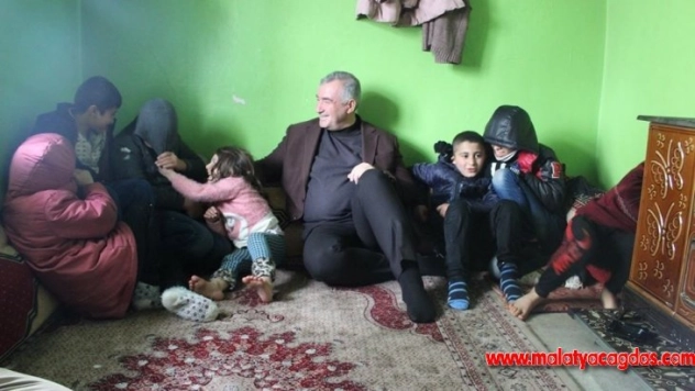 Başkan Turanlı, mağdur aileye yardım elini uzattı