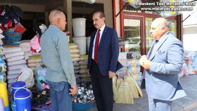 Başkan Yalçınkaya'dan esnaf ziyareti