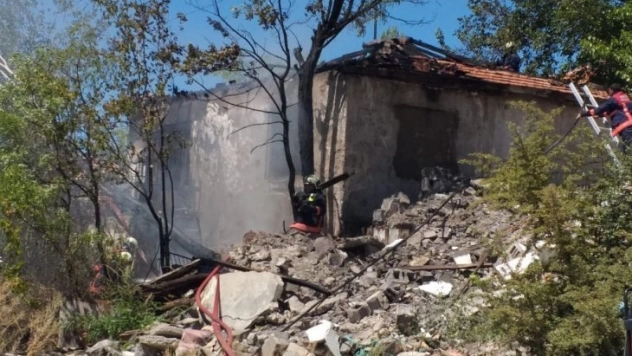 Başkentte gecekondu yangını