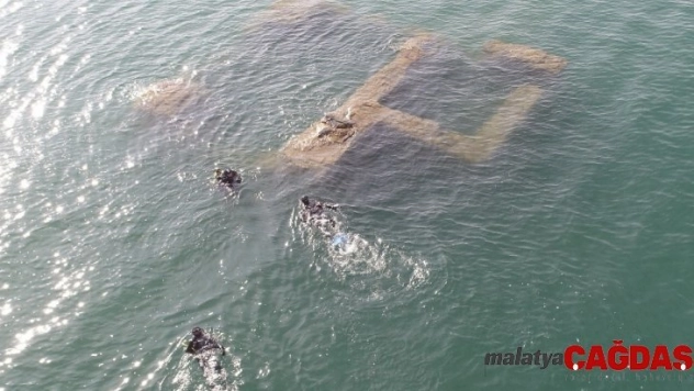 Batık şehirde 'amfora' mezarlar görüntülendi
