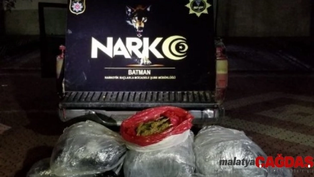 Batman'da 110 kilogram esrar ele geçirildi