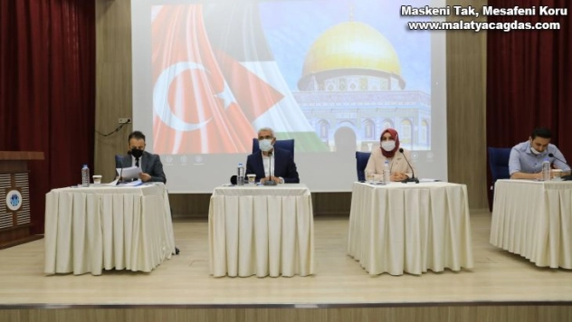 Battalgazi Belediye meclisi İsrail zulmünü kınadı