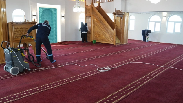 Battalgazi'de camiler bayrama hazırlanıyor