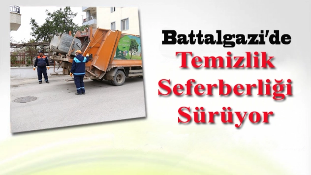Battalgazi'de Temizlik Seferberliği Sürüyor