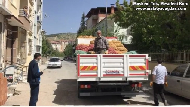 Battalgazi'de ücretsiz soğan ve patates dağıtımı yapılıyor