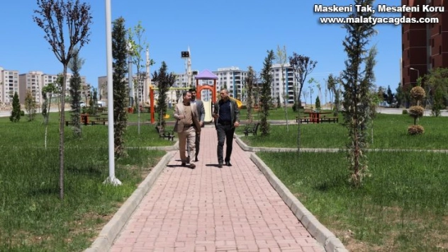 Baydilli Seyrantepe'deki yeni parkı inceledi