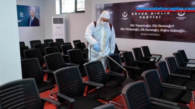 BBP Genel Merkezi korona virüse karşı dezenfekte edildi