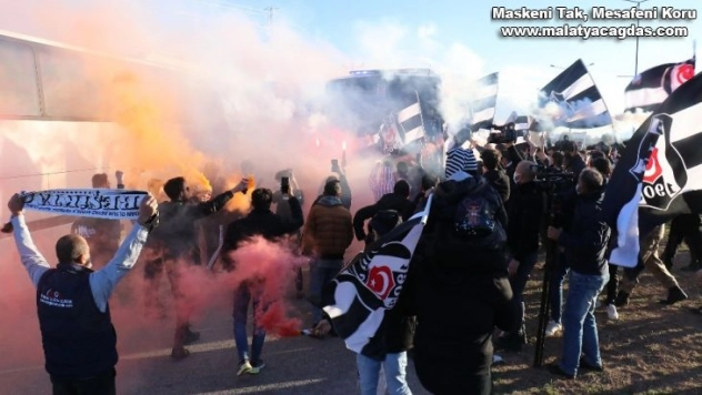 Beşiktaş'a Malatya'da coşkulu karşılama
